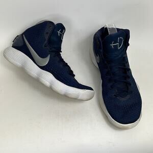 Nike hyperdunk tb mid us women’s 10 midnight navy white silver athletic sneakers